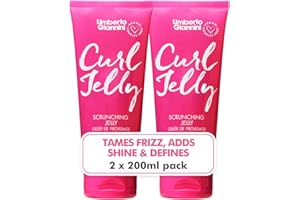‎UMBERTO GIANNINI Umberto Giannini Jelly Scrunching Curl Gel, veganes und tierversuchsfreies Frizz Styling für lockiges oder welliges Haar (Curl Jelly 2 Pack)