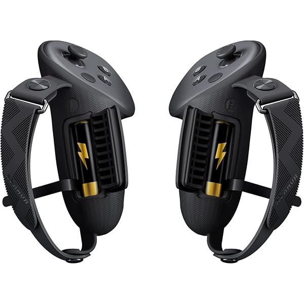 Quest 3 Controller Grips Meta Quest 3S/3 Controller Grips With Rechargeable Batteries - Enhanced Comfort Straps, 19-Hour Battery Meta Quest 3 Charging Grips Rechargeable Battery