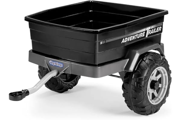 PEG Adventure Trailer Remorque pour Véhicules Électriques Gaucho et Polaris, Capacité de Charge 30 kg, Roues Tout-Terrain, dès 2 Ans