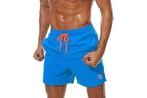 ZOXOZ Mens Swimming Shorts Waterproof Quick Dry Beach Shorts Surfing Shorts with Mesh Lining