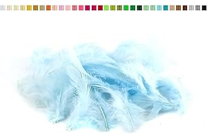 CREATIVERY Bolsita de 20 plumas de marabú de 6 a 10 cm, color aleatorio