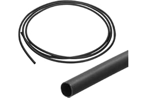 sourcing map 5mm Heat Shrink Tubing, 3:1 Waterproof Adhesive Marine Grade Heat Shrink Wrap Tube for Wires, 2.4m, Black