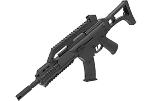 CADOFE B.W. Softair Gun Airsoft Gewehr + Munition | PA-110 / Replika G36 - Schwarz Profi Voll ABS | 64 cm. Inkl. Magazin & unter 0,5 Joule (ab 14 Jahre)