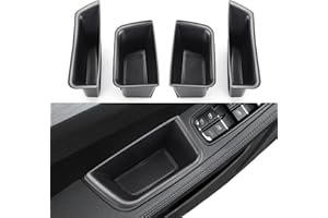 MARCHFA Car Door Tray Organizer Compatible for 2015-2022 2023 Porsche Macan Accessories Interior Car Door Handle Insert Pocket Storage Box