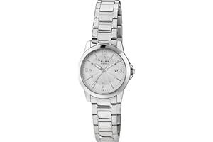 Breil, Collezione Classic Elegance, Orologio Donna Solo Tempo in Acciaio, Finitura Lucida, Cassa 28 mm, Quadrante con Perle agli Indici, Pratica Chiusura Diver