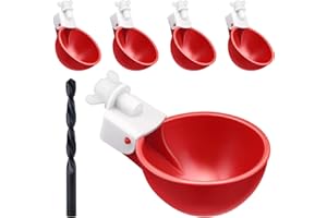 ZenxyHoC Abbeveratoio per Galline, Abbeveratoio per Pollame, 5 Pezzi DIY Kit Abbeveratoio Automatico per Polli, per Pollo Anatre Uccelli Oche Piccioni