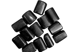 BELLAMIRA LIFESTYLE ACCESSORIES BellaMira Black Tourmaline Tumblestone Healing Crystal, Single Polished Stone, Healing Crystal For Flexibility, Happiness, Objectivity, Compassion, Serenity, Balance,Tolerance & Dispel Negative Energy