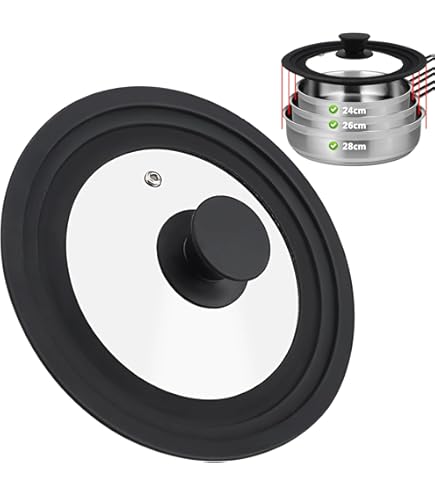 Coperchio Universale Meyer Accent | Per Pentole 20-24 Cm | Acciaio Inox Impilabile E Lavabile - Foto 5