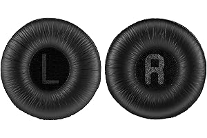 Yizhet Cuscinetti Cuffie Compatibile con JBL T510BT T500BT T450BT T450 JR300BT & JBL Tune 510BT 500BT 450BT 520BT 310BT Padiglioni Cuffie di Ricambio in PU e Spugna, Nero
