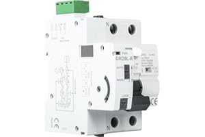 AILAO Interruttore Differenziale Riarmo Automatico 40A 30MA 2P Salvavita Riarmo Automatico MCB/RCCB 15 Min Automatica Riarmo RS485 Telecomando Nessuna Operazione Manuale Richiesta.