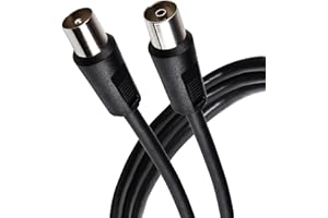 Maplin TV Aerial Extension Cable 1M Coaxial Cable RF Male to RF Female