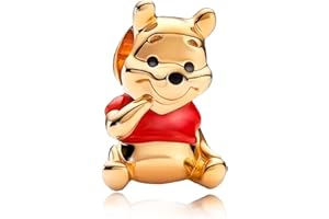 HAEPIAR S925 charme en argent sterling pour bracelet collier breloque Dangle Orso d'oro pour les filles des femmes cadeaux d'anniversaire