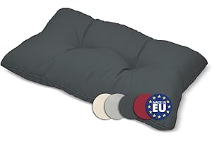 ‎BEAUTISSU Beautissu Lounge Kissen Outdoor 60x40 cm Grau – Bequemes Rückenkissen Gartenstuhl 12 cm dick Sitzpolster Auflagen für Rattanmöbel Gartenmöbel Polster für Stühle Sessel Stuhlauflage Indoor – xLuna