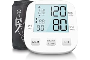 Blood Pressure Monitors Cuff 22-42cm, HOLFENRY Blood Pressure Machine Large Cuff BP Monitor Upper Arm Blood Pressure BP Apparatus for Adult Elder at Home or Travel Use Heart Rate Hypertension Monitor