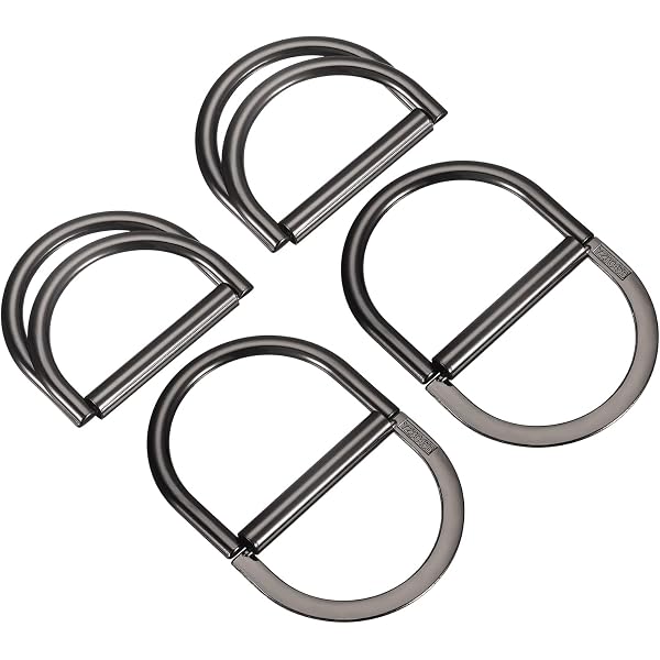 20 Anneaux En D Soudés - 30mm X 16mm - Épaisseur 2mm - Alliage Zinc - Pour Sangles, Sacs, Ceintures - Gris Foncé