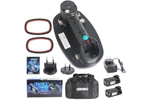 KLENBO Grabo Elektrischer Vakuum-Saugnapfheber für Holz, Trockenbau, Granit, Glas, Fliesen, Beton, mit 2 Batterien und 2 Dichtungen