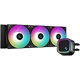 DeepCool Raffreddatore per CPU a Liquido AIO LE720, Radiatore da 360 mm, Tre Ventole ARGB da 120 mm ad alte prestazioni,Contr