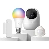 Xenon Smart Akıllı Ev G&uuml;venlik Kamerası RGB Ampul Wi-Fi Hareket Sens&ouml;r&uuml; ve Kapı/Pencere Sens&ouml;r&uuml; 4'l&uuml; Ev Seti