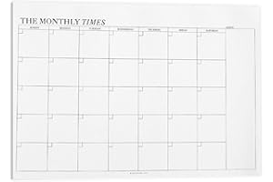 Sumajuc Monthly Planner, To Do List Monthly Planner Pad, Monthly Wall Planner with 60 Pages Tear-Off Sheets, Monthly Planner Agenda for School Office Home Personal Goals