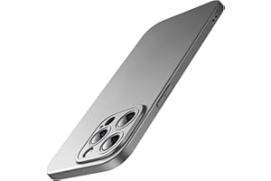 ‎JETECH JETech Szczupły Etui dla iPhone 15 Pro Max 6,7 Cala z Obiektywem Aparatu Pełna Osłona Ochrona, Ultra-Cienka Lekka Matowe Zakończ Minimalistyczna Ochronna Osłona Telefonu (Tytan Naturalny)