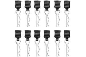 GAOHOU 12X Universal RC Car Body Clips Rc Pins Car Shell R-Type Pins with Pull Tabs fits for 1/10, 1/12, 1/14, and 1/16 Hyper-Go RC Accessories