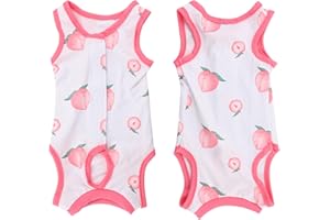 PLUSHCEWT Gilet de Récupération de Chat,Combinaison de Récupération pour Body Chat Post Operatoire Femelle,Body Post Operatoire Chat,Combinaison de Récupération Chat (Peach, L)