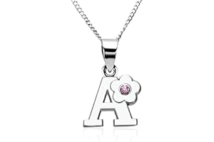 JennyWrenJewels Initial Letter A-Z Pendant Necklace | Gifts for girls birthday, christmas, party | Jewellery Gift for daughter, niece, friend, sister