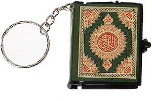 WOWOWO Mini Ark Quran Book Real Paper Peut Lire l'arabe Le Porte-clés du coran