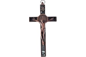 BRAVECOW 19.5x9.5cm Catholic Cross for wall Crucifix Wall Cross Saint Cross Jesus Christ INRI Vintage Wall Decor Hanging for Home Decor