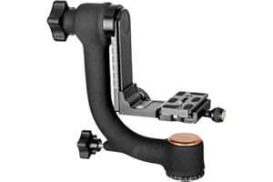 Koolehaoda Professional Heavy Duty Metal Gimbal Tripod Head with with Arca Swiss Quick Release Plate and Bubble Level for Digital SLR Cameras up to 26lbs/12kg