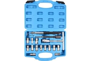 Mekanik 17pc Diesel Injector Seat Cutter Set Universal Tool Kit