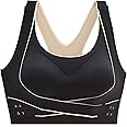 Dress Cici Full Coverage Push Up Bra With Front Pushup Adjustable Hook, Seamless, Longline High Support Sports Bra