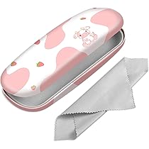 Custodie Per Occhiali Rigide 3 Pezzi - Astucci In Pelle Con Panno Di Pulizia, Colorate E Fashion - Foto 2