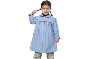 HYDROPLANETE Tablier d'Ecole Fille, Taille 3 à 6 Ans (Blouse ecolier Maternel et Primaire)