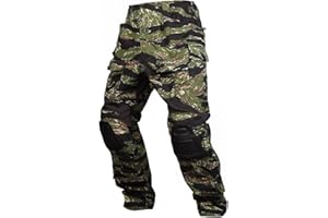 EMERSONGEAR Gen3 Paintball Trousers with Knee Pads, Men's Unisex Green Cargo Combat Trousers, Size 30/32, 33/34, 34/36, 37/40, 37.93/43.5