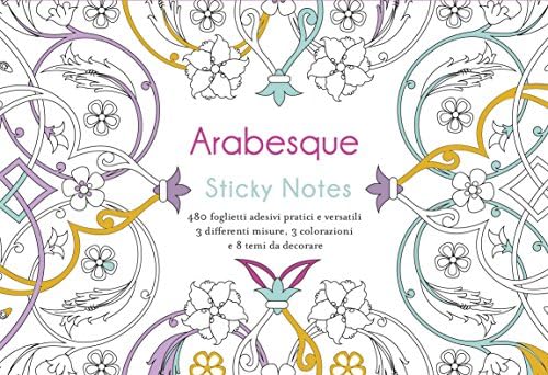 Editions White Star 5402981 Arabesque Sticky Notes