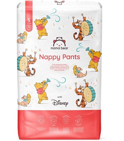 Petit Lulu Pannolini da allenamento, taglia M (11,5 – 16 kg), morbidi e organici, lavabili e riutilizzabili, realizzati in UE, Orsi sulla luna, m
