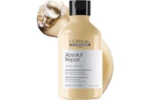 L'Oréal Professionnel Paris Absolut Repair Shampoo for Dry & Damaged Hair | Professional shampoo for Strengthening and Repairing Hair, With Protein & Omega-9, For Men & Women, 300ml