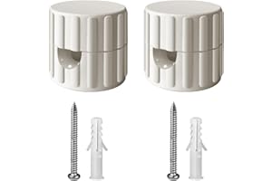 QuirkLz Set di 2 Decentratore Parete e Soffitto, Decentratore da Soffitto, decentratore lampadario, Ideali per Montaggio cavo elettrico Fai da Te - Include Viti e Tasselli