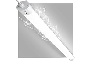 ÖUESEN Fluorescente LED 120 CM, Tubo LED 36W 3600LM Connectable Neon LED, IP66 Impermeable Lampara Fluorescente Regleta LED para Garaje, Oficina, Sótano, Taller, Cocina, Baño, Almacén, Blanco Frio 5000K