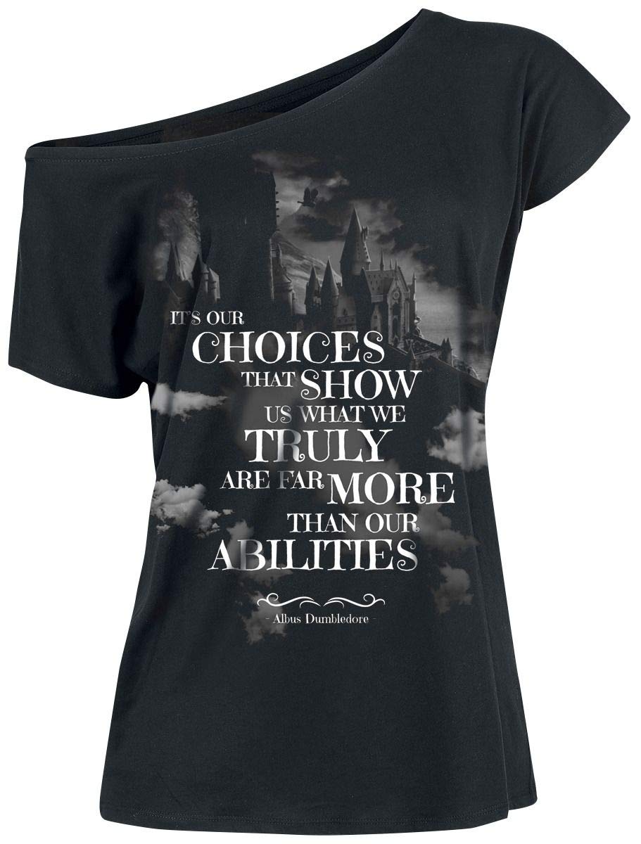 HARRY-POTTER-Choices-T-Shirt-schwarz-XL