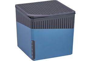 WENKO Déshumidificateur d'intérieur Cube 500 g bleu Capacité: 0.8 l, Plastique (ABS), 13 x 13 x 13 cm, Bleu