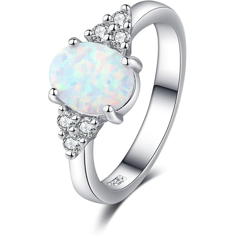 Bague Pierre De Lune Iridescente Imposante - Monture Argent 925 - Neuf Avec étiquettes