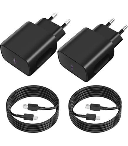 NEWINCON Caricatore USB-C 45W PPS Super Fast Charging 2.0 – Alimentatore Con Cavo Intrecciato 240W 2M, Compatibile Con Samsung Galaxy S25 Ultra, S24, Z Fold, Note, Tab, IPad E IPhone
