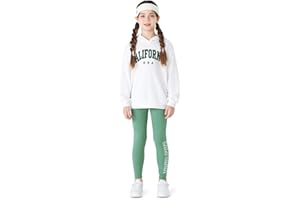 PATPAT Tuta Bambina - Felpe Ragazza + Pantaloni Tuta Bambina | Pantaloni Bambina, Abbigliamento Bambina, Tute da Ginnastica Bambini e Ragazzi, Completo di Leggings da Ragazza 5-14 anni 110-164 cm