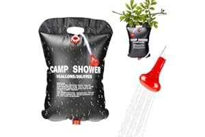 Gohytal Camping Shower Bag, 20L Solar Shower Bag, Portable Heating Camping Shower Bag with Shower Head Shower Bag for Beach Swimming Traveling Hiking Picnic Camping Backpacking Outdoor Shower