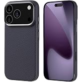 Senon Apple iPhone 17 Pro Max İ&ccedil;in Kılıf Magsafe Uyumlu Şarj &Ouml;zellikli Karbon Fiber G&ouml;r&uuml;n&uuml;ml&uuml; Zore Nekst Kapak (Siyah)