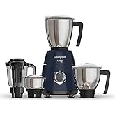 Crompton Ameo Pro 750W 4 Jar | Mixer Grinder | MaxiGrind | Motor Vent-X Technology |3 Stainless Steel Jars and 1 Juicer Jar | Black & Blue