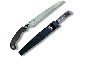 SUIZAN Segaccio per Potatura 270mm con Lama a Gola - Sega Manuale Professionale Giapponese per Alberi Attrezzi da Giardinaggio