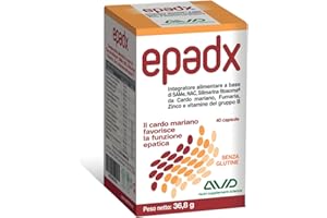 AVD REFORM | Epadx - 40 capsule da 920 mg - supporto epatico con SAMe, NAC e Silimarina Fitosoma ad alta biodisponibilità, utile per la protezione del fegato - Prodotto In Italia